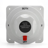 White Distribution Marine Boat Battery Switch Marine Dual Battery Selector Switch for Boat RV Motor