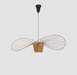 Modern Straw Hat Pendant Light  Hanging lustre lamp Nordic Minimalist Creative for Dining Living Bedroom Bar Cafe Room