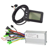250W/350W 24-48V/36-60V Electric Bike Motor Controller with LCD Display Panel E Bike Scooter Motor Speed Controller Kit New