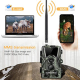 Cellular Mobile Hunting Camera 2G MMS SMS GSM 20MP 1080P Infrared Wireless Night Vision Wildlife Hunting Trail Camera HC801M
