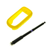 Extendable Telescopic Gain Antenna (Black) + Silicone Protect Case Skin for Garmin Alpha 100 Alpha100 Handheld GPS Accessories