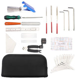 Guitar Tool Kit Repairing Maintenance Tools String Organizer String Action Ruler Gauge Measuring Tool Hex Wrench Set Fi