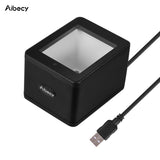 YHD-9800 Desktop 1D/2D/QR Barcode Scanner USB Wired Bar Code Reader CMOS Image Hand-Free for Mobile Payment