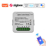 QS-Zigbee-CP03 Tuya ZigBee Smart Curtain Switch Module Curtain Modification Module Mobilephone Device Sharing Timing Function