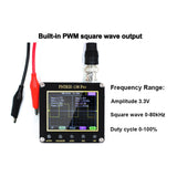 FNIRSI-138 PRO Digital Handheld Oscilloscope 2.5MSa/s 200KHz Analog Bandwidth 0-80khz 3.3V 60*65*18mm Black