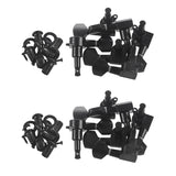 2set Guitar Sealed Small Peg Tuning Pegs Tuners Machine Heads for Acoustic Electric Guitar Guitar Parts( Black 6R6L)