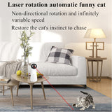 Cat Laser Interactive Toy Funny Tumbler Cat Toy Automatic laser cat Toy Auto Rotating Cat Exercise Training Entertaining Multi-A