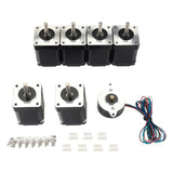 7x NEMA17 Stepper Motor Kit 42+36 2 Phase 1.8 Degree for  Extruder Replace.