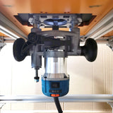 Woodworking Router Lift with Aluminium Router Insert Plate Engraving Flip Board for WorkBenches Bakelite Milling Trimming