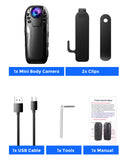 Boblov L02 1080P Infrared night vision Full HD Lens Mini Camera Dash Cam Small Camcorder 125 degrees wide angle Bodycam Police
