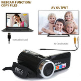 HD Camcorder Home Video Camera With 18x Digital Zoom 24MP Pixels Night Vision Outdoor Sport Vlog Portable Digital DV Camera
