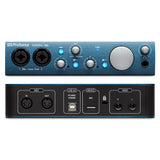 PreSonus AudioBox ITWO professional USB external audio interface with high-performance mic preamplifier for producers on the go