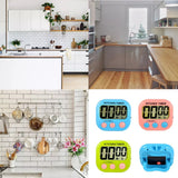 Digital Kitchen Timer Big Digits Loud Alarm Magnetic Backing Stand with Large LCD Display for Cooking Baking Sports Games
