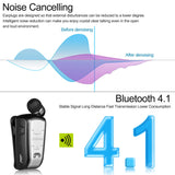 Wireless Earphones Bluetooth Headsets In-ear Stereo Headphones Retractable Clip Earbuds Hands-free Earphone with Microphone