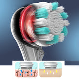 6 in 1 Electric Bath Brush Silicone Back Scrubber USB Rechargeable Rotating Shower Brush Spa Waterproof Body Cleaning Brush