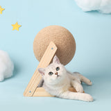 Cat Scratching Ball Toy Kitten Sisal Rope Ball Board Grinding Paws Toys Cats Scratcher Wear-resistant Pet Furniture Supplies