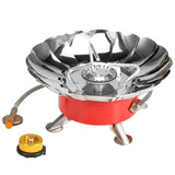 Lixada Windproof Piezo Ignition Gas Stove Outdoor Cooking Gas Burner with Extended Pipe for Camping Picnic BBQ