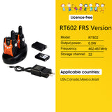 Retevis RT602 Rechargeable Walkie Talkie Children 2pcs 0.5W Children's Radio With Battery Christmas Gift Boy Girl Kids Toy Radio
