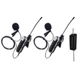 Wireless Lavalier Microphone System Dual Wireless Lapel Mic for iPhone DSLR Camera YouTube Podcast Vlog Interview