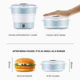 Folding Small Hot Pot Household Mini Rotary Electric Boiling Pot Multifunctional Small New Electric Hot Pot