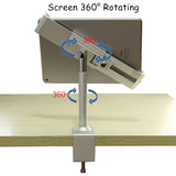 Desktop Anti-theft Tablet Stand with Lock Rotating Tablets Holder Full Aluminum Alloy for iPad Air Mini Pro 7 - 13 inch