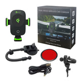 Dual Coil Wireless Car Charger,Compatible with MagSafe for Samsung Galaxy Z Flip3 5G,Fast Charging Air Vent Dashboard Windshiel
