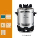 Electric Grills Oven Home Smokeless Grill Automatic Rotating Barbecue Skewer Grilled Kebab Machine 220V Griddles Indoor