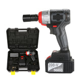 Cordless Electric Impact Wrench 980Nm Torque Brushless Motor with Chuck Fast Charger  Multifunction Impact Kit Variable Speed