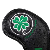 9 Pcs/Set  Golf Iron Cover PU Leather Golf Iron Headcover Waterproof Four Leaf Clover Magic Tape Golf Iron Set Drop Ship