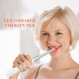 Red Light Therapy For Pain Relief Skincare Wand &amp; Cold Sore and Canker Sore LED Light Therapy Device 660nm 850nm Near Infrared