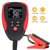 Digital 12V Car Battery Tester Pro With Ah Mode Automotive Battery Load Tester And Analyzer Of Battery Life Percentage,Voltage,