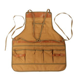 Outdoor Cooking Aprons Multifunctional Camping Garden Tool Apron Canvas Unisex Multi-Pocket Tool Apron For Woodworking Painting