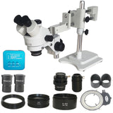 3.5X-90X Double Boom Zoom Simul Focal Trinocular Stereo Microscope 38MP HDMI-Comp USB  Microscopio Camera Phone PCB Repair Tools