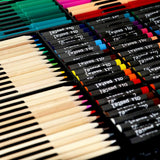 258pcs Art Set Painting Marker Pen Super Artist Tools Kit Crayon Drawing Pens For Kids Birthday Gifts Box Art Supplies