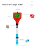 PH-98201B Multipurpose pH meter LCD Acidity Meter With Backlight Replaceable Electrode Aquarium Hydroponics Spas Swimming Pools