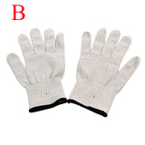 1Pair Magic Pulse Conductive Massage Gloves With Cable For Tens Health Care Machines Electric Acupuncture Physiotherapy Massager