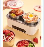 220V Household Electric Lunch Meals Heating Box Portable Mini Intelligent Touch Control Rice Cooker For  Office School Travel