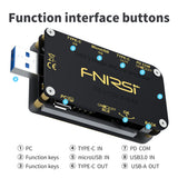 FNB48S PD Trigger Voltmeter Ammeter Current Voltmeter USB Tester QC4+PD3.0 2.0 PPS Fast Charging Protocol Capacity Test with BT