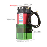 450nm 5.5W Laser Module with Protective Cover Adjustable Length Laser Engraving Head High Speed Laser Engraver Cutter 3D Printer