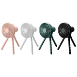 USB With Lamp Octopus Deformation Bracket Fan Silent Handheld Durable Fan Portable Bladeless Neck-mounted