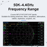 50KHz-4.4GHz VNA Vector Network Analyzer MF LF HF VHF UHF Frequency with 7 Inch Touchable Screen 8GB Built-in Memory Card