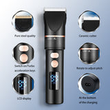 Electric Hairdresser Three Speed Adjustable liquid crystal display electric shears home hairdressing oil head razor