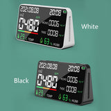 Air Quality Detector CO2 Tester with Carbon Dioxide TVOC HCHO Value Electricity Quantity Temperature Humidity Display Function