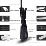 Hair Straightener Four-Gear Tourmaline Ceramic Ion Flat Iron Professional Electric Curler Steam Iron Straight Hair For Women