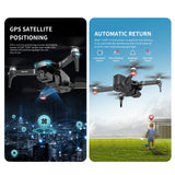 NEW RC Drone S189 GPS 6K HD Dual Camera 5G WIFI FPV Brushless Motor Foldable Quadcopter Helicopter Long Battery Life Gift Toy