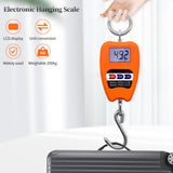 Mini Crane Scale 200kg Weighing Digital Industrial Hanging Scale 200kg/441lb Heavy Duty Hanging Hook Scales Stainless Steel 40%