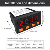 A31-RS485 AC110-220V Embedded Intelligent Digital Display Switch Ammeter Built-in Transformer with Upper and Lower Limit Alarm