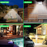 140/288/308 LEDs Solar Light Outdoor 3 Modes IP65 Waterproof Wall Lamp With PIR Motion Sensor Street light For Garden Decoration