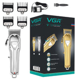 Barber full metal professional hair clipper rechargeable hair trimmer for men electric hair cutter machine lithium battery