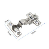 Stainless Steel Hinges Perforated Small Hinge Cabinet Door Buffer Aircraft Hinge Full Cover/half Cover/inline Furniture Hardware